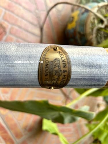 V19 Antique Brass Telescope with Wooden Stand