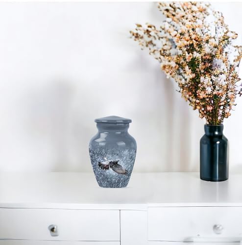 Dove Urn Set of 2 3 Inch Decorative Cremation Urns for Human and Pet Ashes