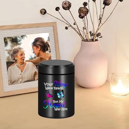 Small Keepsake Cremation Urns for Human Ashes Mini Urn with Angel Wings Design