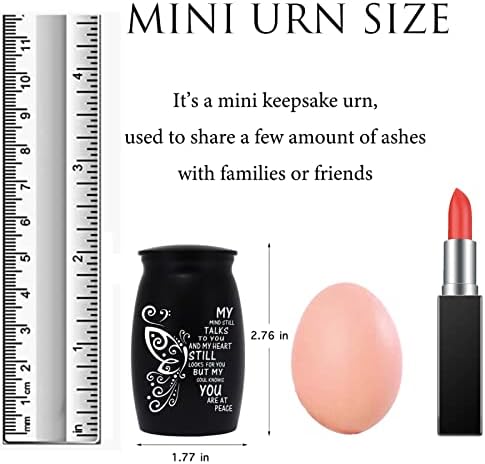 Aluminum Mini Cremation Urn - Small Keepsake for Ashes