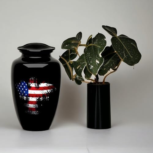 Forever Urns Adult Cremation Urn with American Eagle Flag Design