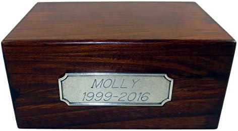 Conversation Concepts Personalized Wooden Urn with Dog Figurine