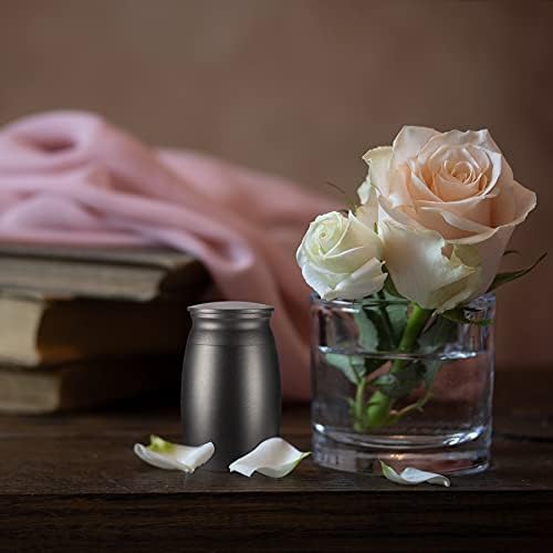 Mini Black Cremation Urn for Ashes 28 Inch Handcrafted Keepsake