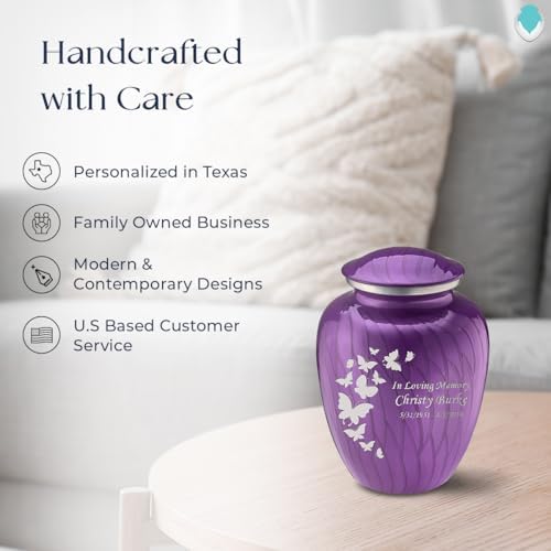 GetUrns Butterfly Cremation Urn for Human Ashes 44 lbs