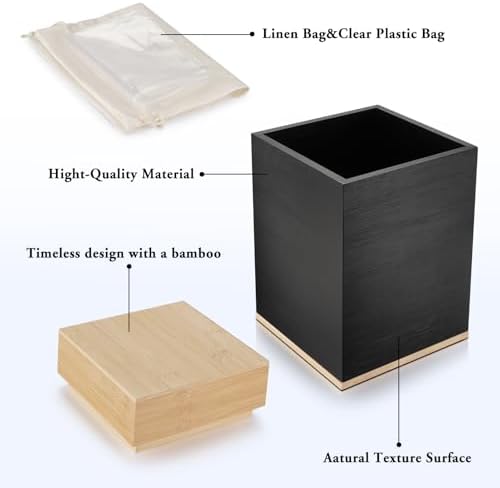 SOITIS Handcrafted Wood Urn for Ashes - Adult Large Cremation Urn with Bamboo Top