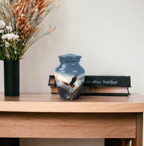 Eagle Flying Valley Mini Cremation Urns Set of 4