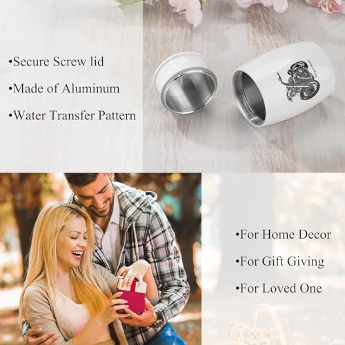 SOITIS Mini Cremation Urn Black Motorcycle Decorative Ashes Keepsake