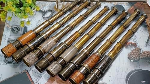 Collection of 8 Brass Maritime Sailor Pirate Spyglasses Telescopes