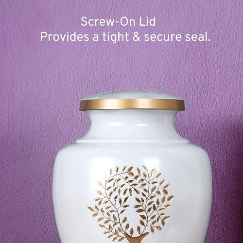 Alpha Living HOME Decorative Urn 11 Gold White