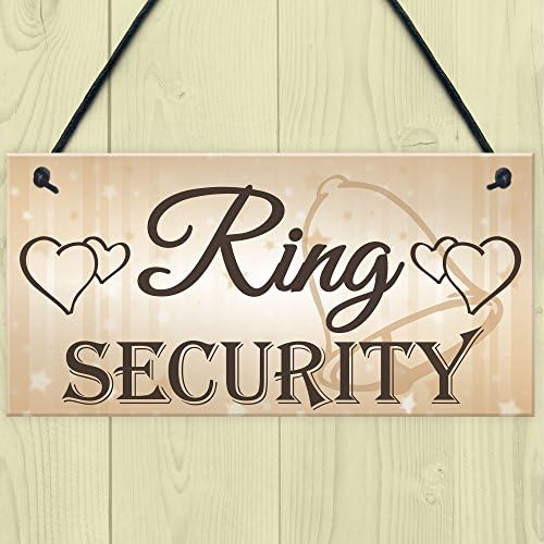 RED OCEAN Wedding Sign Plaque 5x10 Inch