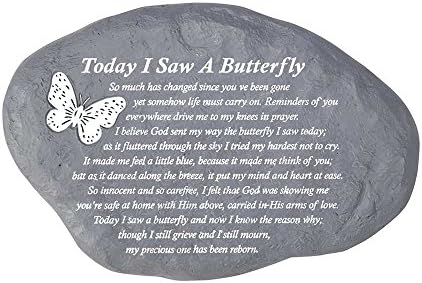 Dicksons Butterfly Poem Resin Stepping Stone Wall Plaque