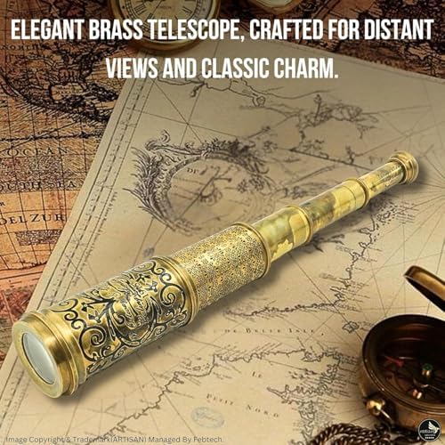 ARTISAN Scout Regiment Brass Telescope 19 Inch Vintage Spyglass