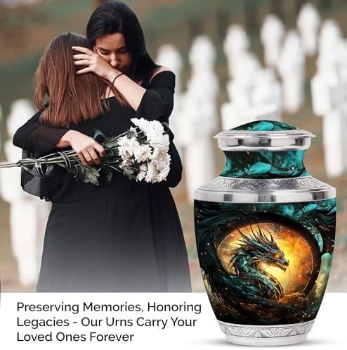 Guardian Dragon Decorative Urn - Velvet Bag Included