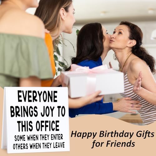 Funny Office Desk Sign Everyone Brings Joy
