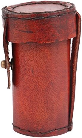 Handmade Brass Telescope with Leather Box Cover
