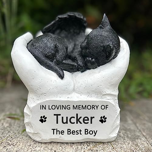 Personalized Resin Cat Cremation Urn with Name and Date