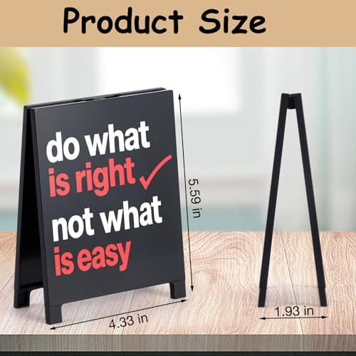 Do What Is Right Not What Is Easy Motivational Desk Sign