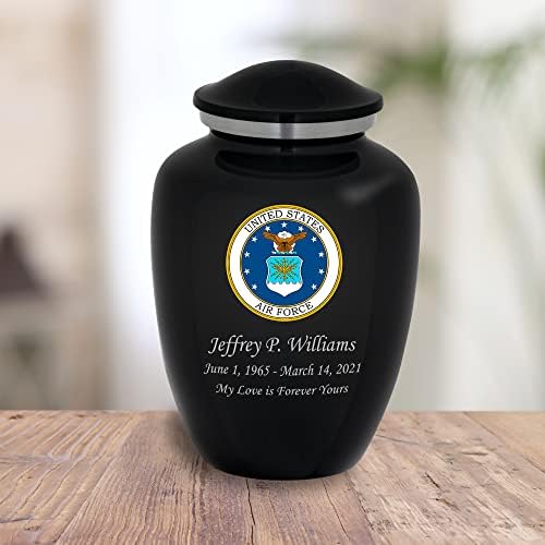 Homage Large Air Force Cremation Urn - Graphite Grey