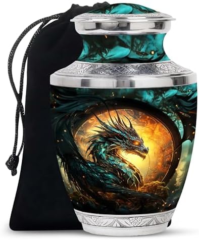 Guardian Dragon Decorative Urn - Velvet Bag Included