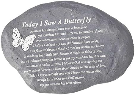 Dicksons Butterfly Poem Resin Stepping Stone Wall Plaque