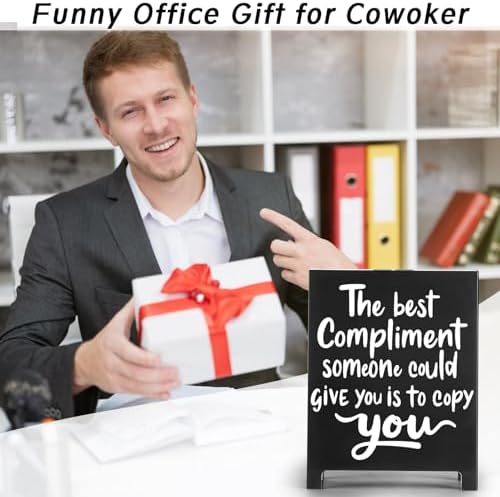 Inspirational Desk Sign with Motivational Quote