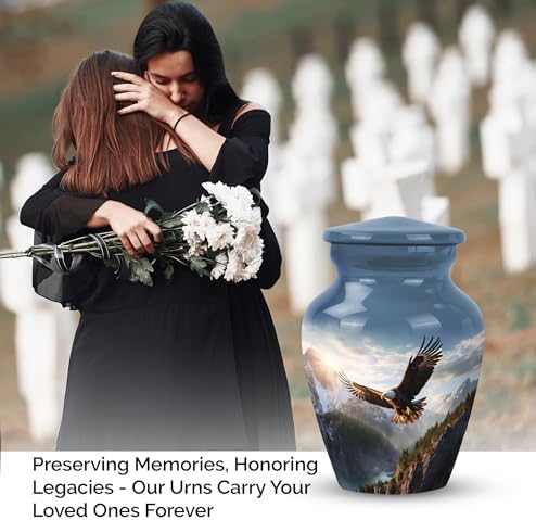 Eagle Flying Valley Mini Cremation Urns Set of 4
