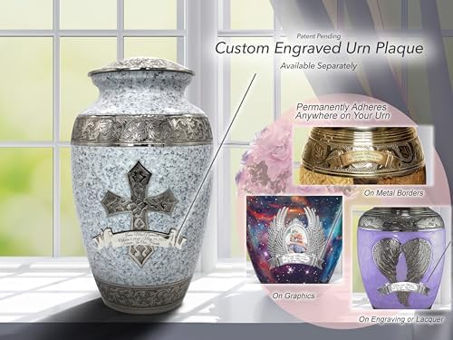 White Love of Christ Cremation Urn for Ashes Adult Male