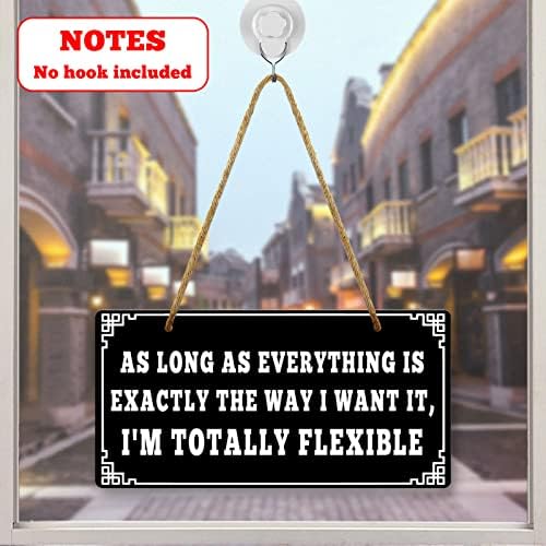 Double Sided Funny Wall Sign 10x5 Inch Decor