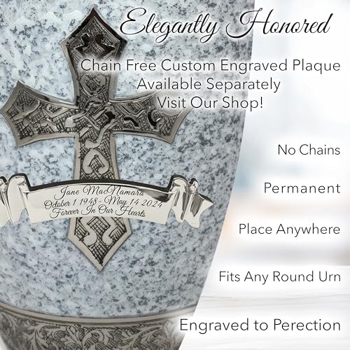 White Love of Christ Cremation Urn for Ashes Adult Male