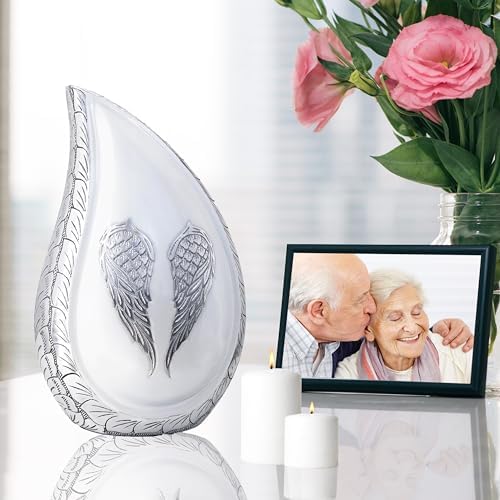 M Meilin Xu Cremation Urn with Angel Wings