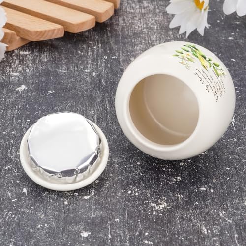 SOITIS 24 Inch Ceramic Urn for Human Ashes - Elegant Mini Memorial Keepsake