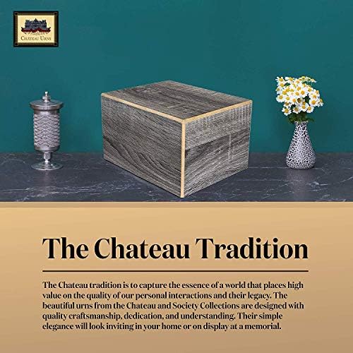 Unforgettable Urns Society Collection Large Cremation Urn for Ashes Coastal Gray
