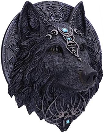 Dark Gothic Magical Wolf Moon Wall Hanging Plaque