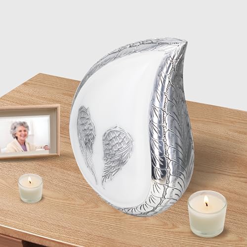 M Meilin Xu Cremation Urn with Angel Wings