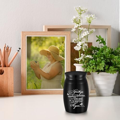 Butterfly Mini Cremation Urn - 3 Inch Aluminum Ashes Holder
