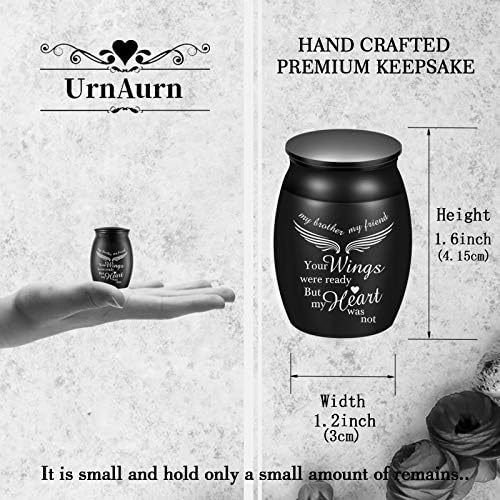 UrnAurn Beautiful Urns for Brother Ashes 16 High Small Keepsake Urns