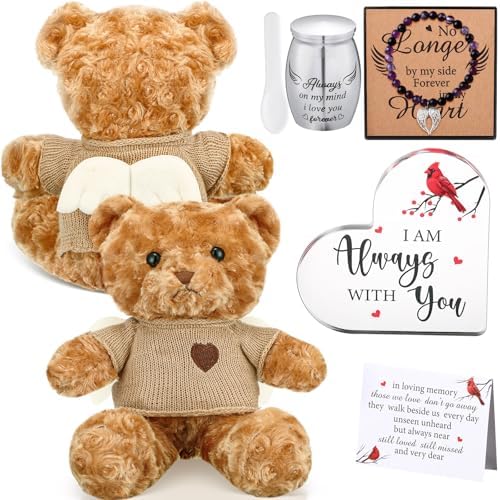 Kenning 5 Pcs Funeral Gift Set with Urn and Bear