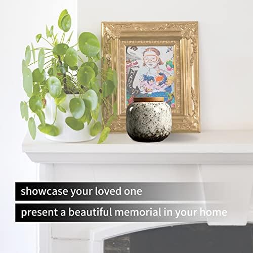 Small Urn for Human Ashes - Ceramic Decorative Token
