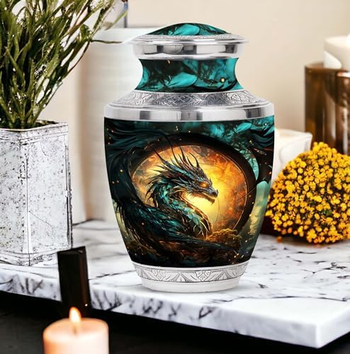Guardian Dragon Decorative Urn - Velvet Bag Included