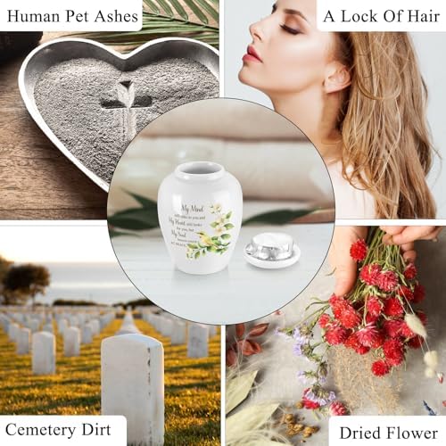 SOITIS Ceramic Mini Urn for Ashes 28 Inch