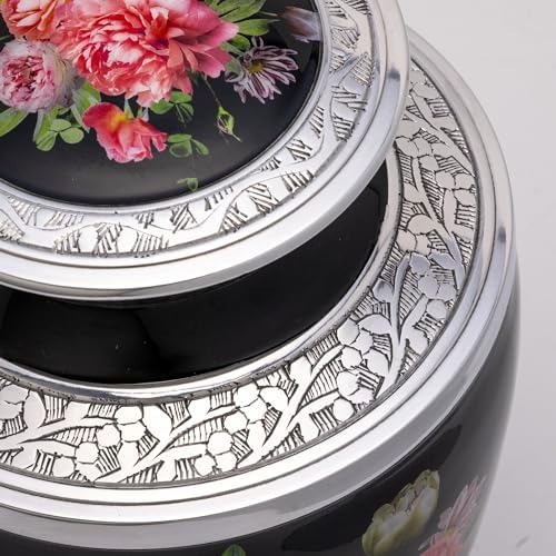 Peony Bouquet Cremation Urn for Human Ashes