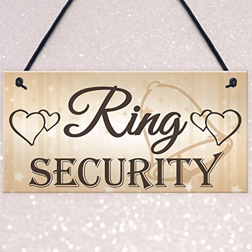 RED OCEAN Wedding Sign Plaque 5x10 Inch