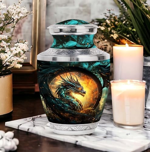 Guardian Dragon Decorative Urn - Velvet Bag Included