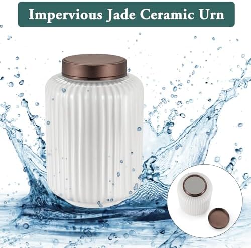 SOITIS 45 Inch Ceramic Urns for Ashes - Medium Keepsake Urn