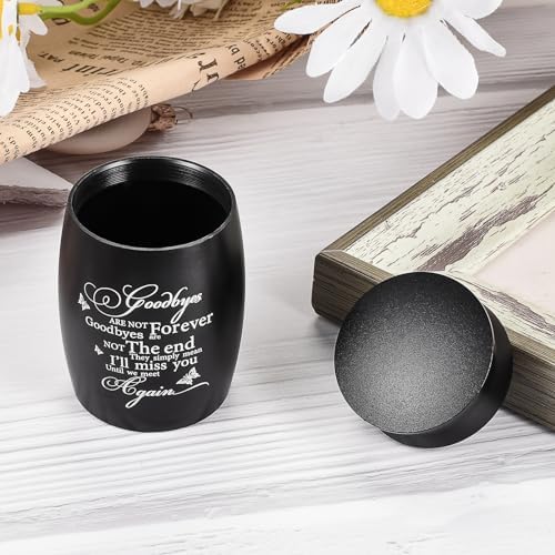 Butterfly Mini Cremation Urn - 3 Inch Aluminum Ashes Holder