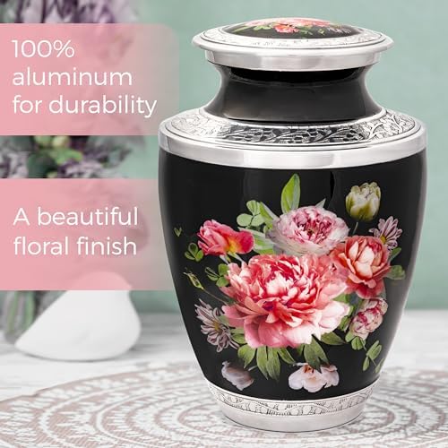 Peony Bouquet Cremation Urn for Human Ashes