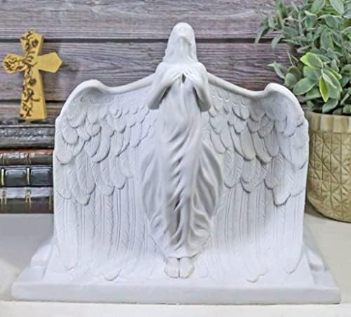 Ebros Rising Angel Cremation Urn White 240 Cubic Inches