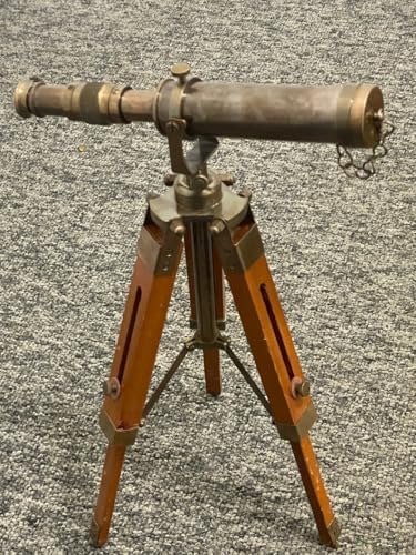 Brass Wood Telescope Nautical Decor Gift