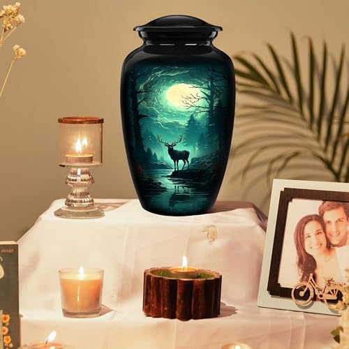 Elegant Deer Themed Cremation Urn for Adults