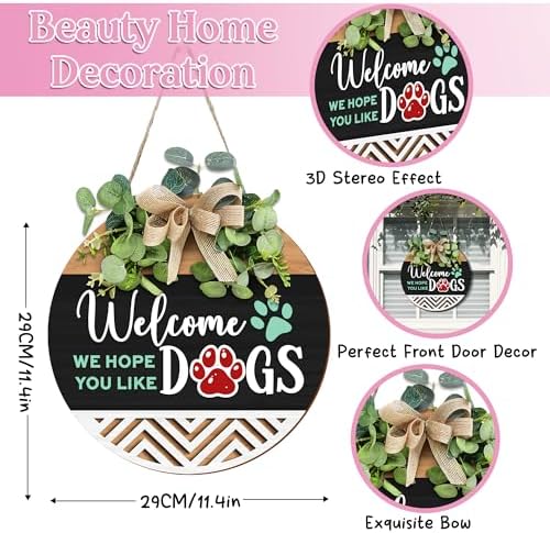 Gossby Interchangeable Welcome Sign for Front Door